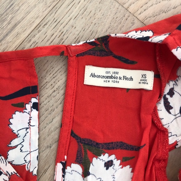 Abercrombie & Fitch Floral Skater Lydia Martin Babydoll Fit & Flare Dress Sz XS - Picture 7 of 8